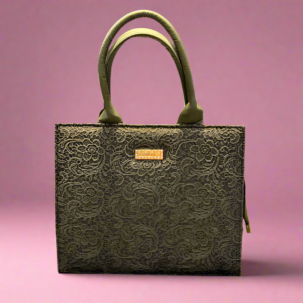 Luxury-Inspired Lace Tote Bag – Elegant & Chic Hand-Carry | Free Delivery & Easy Returns